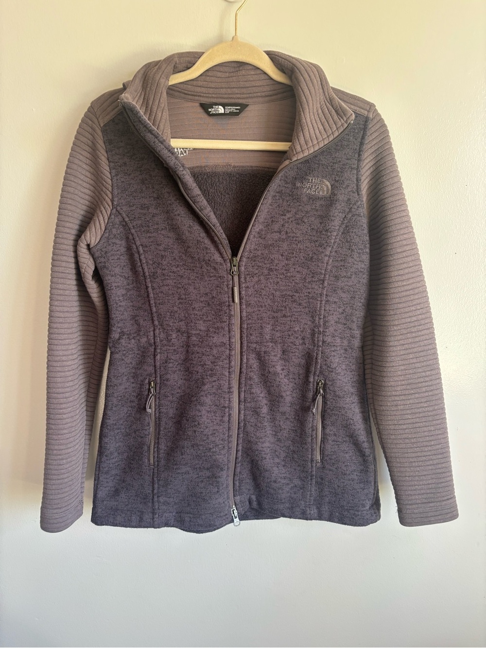 The North Face Women's Grey Zip-Up Fleece Jacket gorpcore size Small